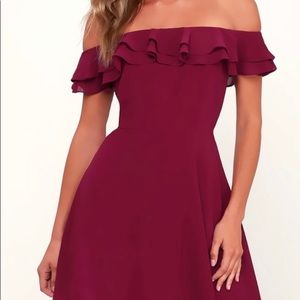 Lulus Off the shoulder Dress